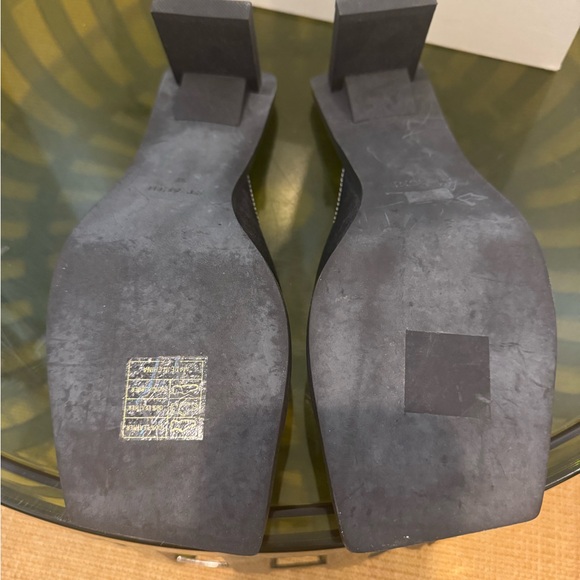 St. Agni Black Leather Sandals - Picture 5 of 6